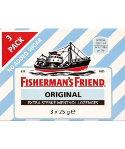 Fisherman's Friend original no added sugars 3-pack