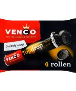 Venco Top licorice hard salt rolls