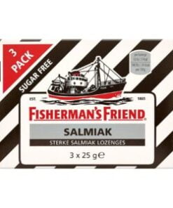 Fishermans Friend Salmiak suikervrij 3 pack