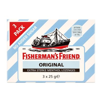 Fisherman's Friend original geen toegevoegde suikers 3-pack